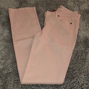 Cookie Johnson pink straight leg jean
